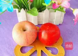 Apple Tomato Illustration of how to make nutritious rice cereal 1