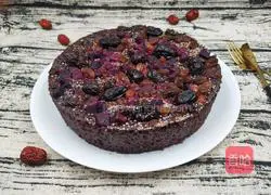 Illustration of how to make glutinous purple sweet potato and black rice cake 11