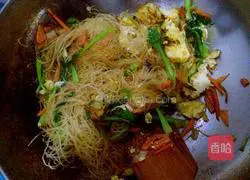 Illustration of how to make fried rice noodles 7