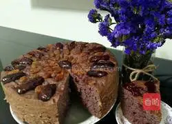 Illustration of how to make purple sweet potato and banana cake 14