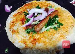 Pancake fruit Illustration of how to do it 5