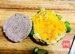 Illustration of how to make black bun burger 9