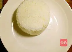 Illustration of how to make tomato scrambled egg rice bowl with rice 9