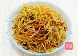 Illustration of how to make potato shredded burritos 21