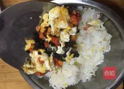 Illustration of how to make Korean rice balls 4