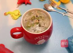 Illustration of how to make snail porridge 1