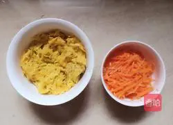 Illustration of braised noodles with fungus, vegetable and pumpkin 2