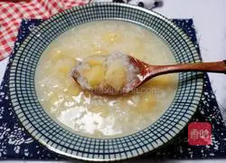 Illustration of how to make water chestnut brown rice porridge 8