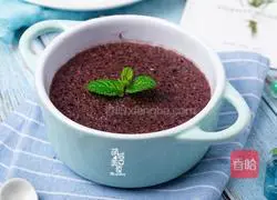 Illustration of how to make purple rice and peanut paste 7