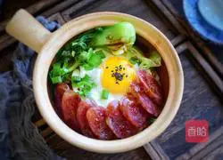 Illustration of how to make claypot rice (simple version) 11