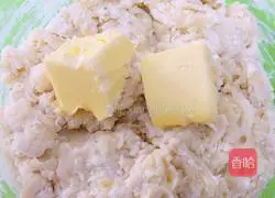 Illustration of making hamburger dough 8