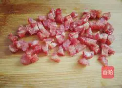 Stewed radish with sausage Illustration of how to make rice 3