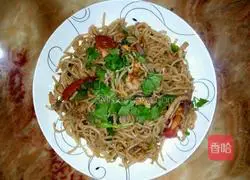 Illustration of how to make black pepper pasta 7