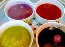 Illustration of how to make colorful rice balls 2