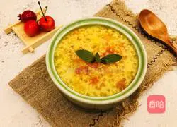 Illustration of how to make papaya and millet porridge 8