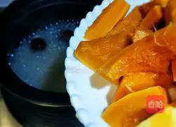 Red dates Illustration of how to make millet and pumpkin porridge 6