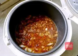 Illustration of how to make potato stewed rice 7