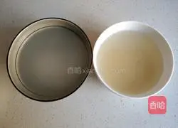 Illustration of how to make parsley and two rice porridge 1