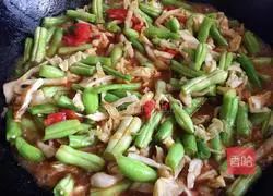 Illustration of how to make braised beans and noodles 9