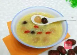 Illustration of how to make red dates, longan and millet porridge 5