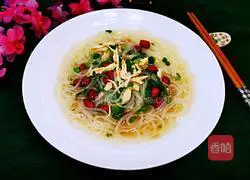 Three Fresh Chicken Soup Noodles Recipe Illustration 20