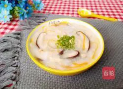Illustration of how to make mushroom and chicken porridge 6