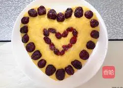 Illustration of how to make 8-inch pumpkin hair cake 8