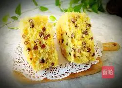 Illustration of how to make red bean and sweet potato cake 13