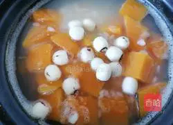 Illustration of how to make red date and pumpkin porridge 8