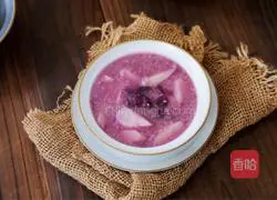 Illustration of how to make yam, purple sweet potato and millet porridge 11