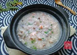 Illustration of how to make shrimp and mushroom casserole porridge 7