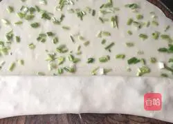 Illustration of how to make scallion rolls 8
