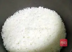 Illustration of making sausage and meat floss rice balls 1