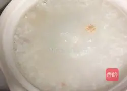 Illustration of how to make fresh squid and lean meat porridge 4