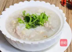 Illustration of how to make lotus root lean meat porridge 15