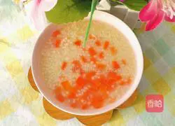 Illustration of how to make carrot and millet porridge 8