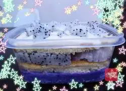 Illustration of how to make purple sweet potato puree cake box 6