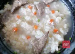 Illustration of how to make pork liver and lean meat porridge 9