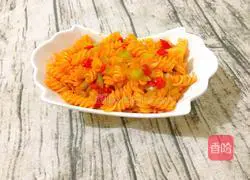 Illustration of making screw pasta 10