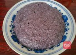 Illustration of how to make black rice cake 7