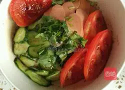 Illustration of how to make summer cold noodles 7