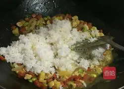 Illustration of Curry Chicken Baked Rice 7