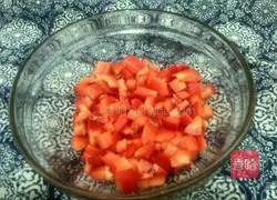 Red pepper Illustration of how to make cold noodles with minced meat 1