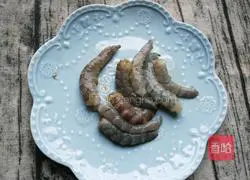 Illustration of how to make shrimp and yam porridge 5