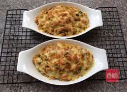 Milk Pumpkin Baked Rice Recipe Illustration 4