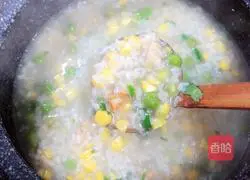 Illustration of how to make scallop pastoral casserole porridge 15