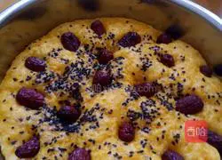 Illustration of how to make pumpkin, red dates and sesame cakes 3