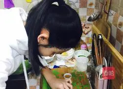 Illustration of how to make large plate of chicken braised colorful noodles 8