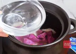 Yam, purple sweet potato and millet porridge recipe 6