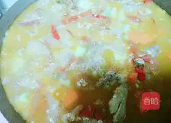 Illustration of how to make seafood and chicken risotto 12